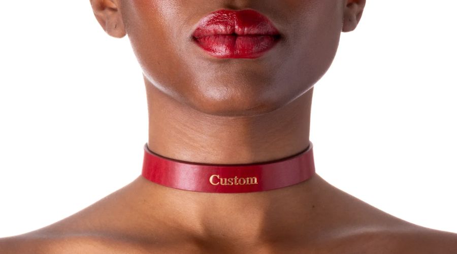 bdsm collar for sensitive skin lucina custom collar